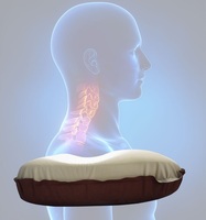 Appui-tête ergonomique, Portable, Compressible, voyage, Camping, auto-gonflage, coussin d'air, éponge de cou, équipement de couchage