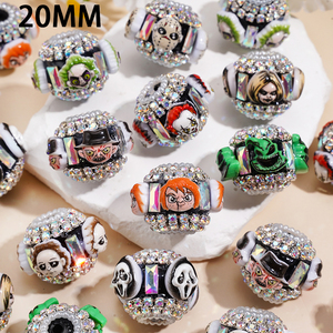 Personaje de Película de Terror con Cadena Rectangular de Diamantes de Colores y Cuentas Hechas a Mano para la Creación de Joyería DIY para Bolígrafos - Product Image 2