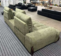 Canapé modulaire en chenille Green Cloud, canapé capitonné avec accoudoirs réglables, vente en gros directe d'usine