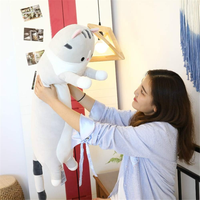 Farctory prix belle peluche chat poupée mignon dessin animé doux peluche chaton oreiller longue jeter dormir jouet cadeau pour les enfants
