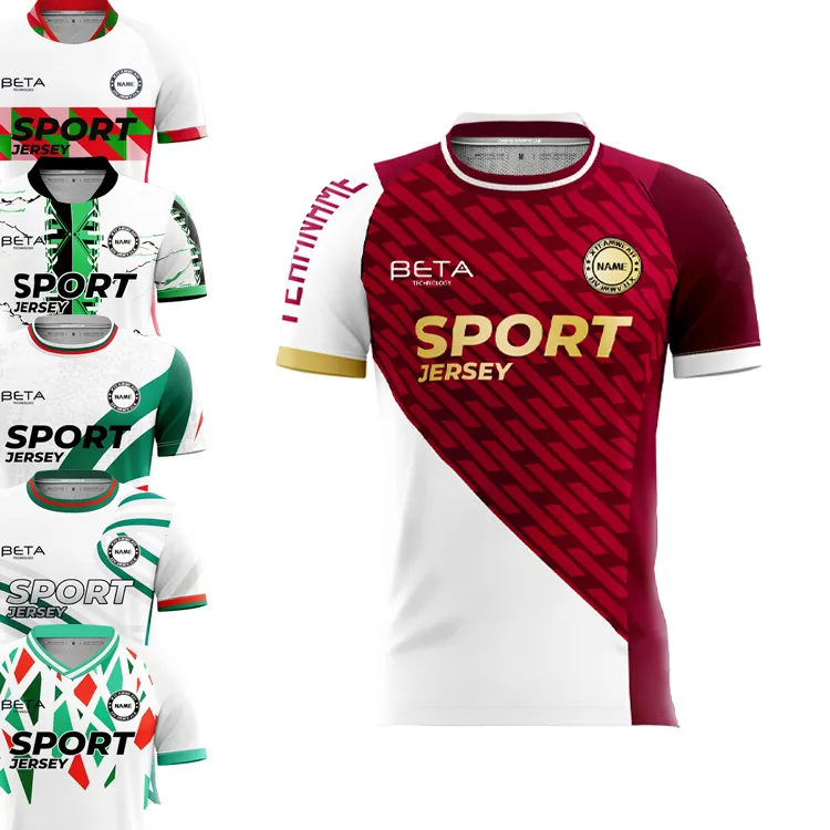 Design personalizado Nenhum logotipo Leve Juventude Futebol Camisa Kit Faculdade maillot de pé New Soccer Jersey Uniforme Para A Equipe