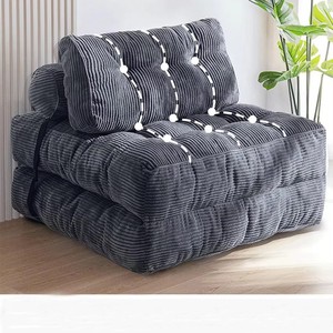 Sofá <span class=keywords><strong>Cama</strong></span> Plegable Moderno y Minimalista con Respaldo, Tapizado <span class=keywords><strong>en</strong></span> Corduroy, Cómodo para Sala de Estar, Dormitorio o Balcón - Product Image 4