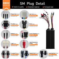 Kit de Conversión de Motor para Bicicleta Eléctrica/Scooter, 48-72V 100A 3000W 5000W, con Sensor Hall y Controlador