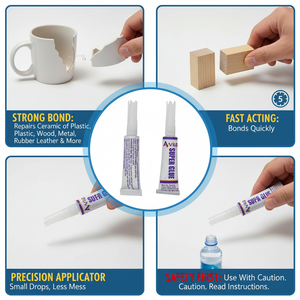 กาวไซยาโนอะคริเลตสำหรับติดแน่นกับโลหะ พลาสติก <span class=keywords><strong>หนัง</strong></span> และวัสดุอื่นๆ ขายตรงจากโรงงาน - Product Image 3