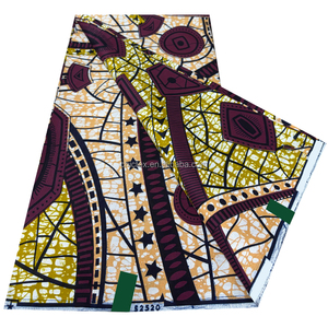 Nuevo Diseño de <span class=keywords><strong>Tela</strong></span> <span class=keywords><strong>Africana</strong></span> Ankara Wax 100% Algodón, <span class=keywords><strong>Tela</strong></span> <span class=keywords><strong>Africana</strong></span> Estampada con Cera, <span class=keywords><strong>Tela</strong></span> Pagne para <span class=keywords><strong>Vestidos</strong></span>, 6 Yardas de <span class=keywords><strong>Tela</strong></span> Holandesa para Coser - Product Image 3