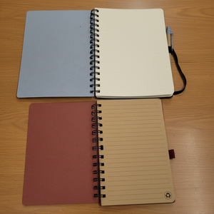 สมุดโน้ตขายส่งจากโรงงานพร้อมกระดาษรีไซเคิลด้านใน ขายดี สมุดโน้ตแบบสันห่วง 80 แผ่น เครื่องเขียนแบบกำหนดเองได้ - Product Image 4