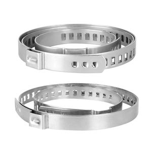 Abrazadera de junta Cv de acero inoxidable Abrazadera de manguera de tubo de oreja única Abrazadera continua de bota Cv para tubería - Product Image 1