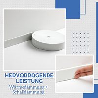 Tira de Esponja Autoadhesiva EVA, Aislante Acústico y Antichoque, Tira de Sellado de Espuma para Puertas y Ventanas, Tira de Esponja Autoadhesiva EVA