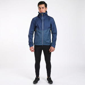 Impermeable de Lona Transpirable para Hombre, Estilo Vintage, Resistente al Viento, con Capucha, Ligero y Ajustable, para Senderismo - Product Image 1