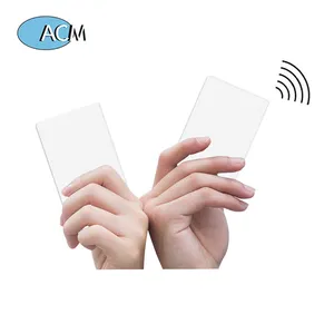 Tarjeta de visita NFC digital PVC inteligente RFID para redes sociales con acabado mate negro completo personalizado