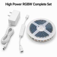 Lampu Strip LED SMD3838 RGBW 24V 120 LED/m PCB 10mm Analog 4-Channel PWM Fleksibel untuk Pencahayaan Dekoratif Dalam Ruangan
