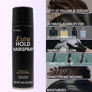 Joynna Styling Spray <span class=keywords><strong>para</strong></span> el cabello de fijación fuerte Hidratación Botella plateada Proteger el sol Aceite de oliva <span class=keywords><strong>para</strong></span> resaltar - Product Image 2