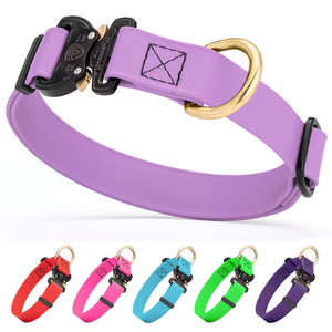 <span class=keywords><strong>Collar</strong></span> de perro de <span class=keywords><strong>PVC</strong></span> impermeable de alta resistencia con hebilla de Metal segura Collares de mascotas ajustables coloridos para todo tipo de clima para perros activos - Product Image 2
