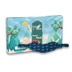 Chauffe-cou et chauffe-genoux auto-chauffants Airende avec parfum d'armoise, coussin <span class=keywords><strong>chauffant</strong></span> activé par l'air, 3 patchs/sac, vente en gros - Product Image 1