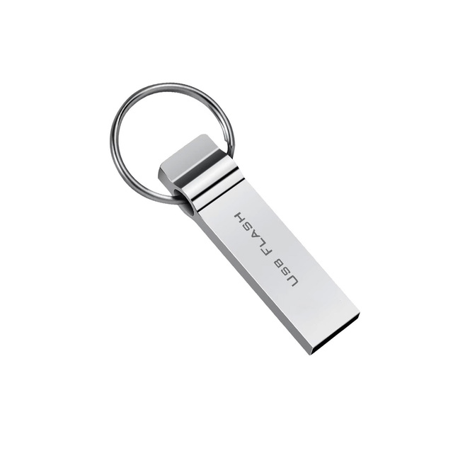 Wholesale 2.0 3.0 Portable High Speed Key Ring Cle U Disk Custom 1Gb 4Gb 32Gb 128G Metal Usb Stick Gift Pendrive Usb Flash Drive