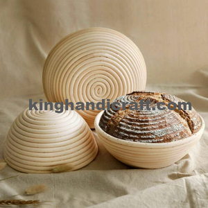 Cesta de fermentación de masa madre Banneton premium hecha a mano, Brotform de ratán de 8, 9 y 10 pulgadas con cubierta de algodón y lino - Product Image 5