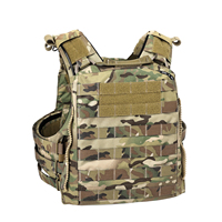 Porte-plaques tactique AVS avec sangles réglables pour les épaules et la taille, système MOLLE