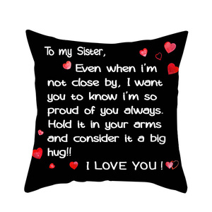 JYM <span class=keywords><strong>personnalisé</strong></span> mode nom <span class=keywords><strong>message</strong></span> lettre d'amour taie d'oreiller <span class=keywords><strong>personnalisé</strong></span> cadeau enveloppe taie d'oreiller cadeau d'anniversaire - Product Image 3