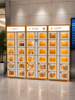 Distributeur automatique intelligent personnalisé avec portes en acrylique transparentes et système de paiement pour cadeaux et produits