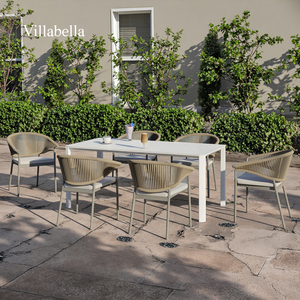 Meubles de jardin modernes Ensemble de salle à manger de luxe pour patio Meubles de restaurant d'hôtel Table et chaises d'extérieur - Product Image 2