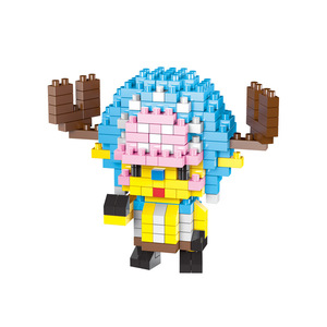 Blocs de construction pour enfants, Collection de dessins animés japonais, une pièce assemblé, Mini briques, Luffy, figurines, jouets, vaisseau <span class=keywords><strong>Pirate</strong></span> - Product Image 3