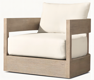 BALMAIN มาใหม่<span class=keywords><strong>ราคา</strong></span>โรงงานที่กําหนดเองไม้สักเลานจ์เก้าอี้หมุนลาน<span class=keywords><strong>สวน</strong></span>เดี่ยวขนาด<span class=keywords><strong>ใหญ่</strong></span>โซฟาเดี่ยวสําหรับตกแต่งบ้าน - Product Image 1