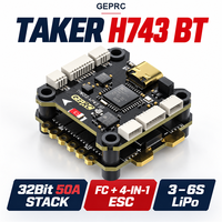Untuk TAKER H743 BT 32 Bit 50A Plug and Play FPV Flight Controller Board Tujuh UART Tuning Blackbox OSD Metal