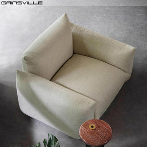 Sofás italianos relax, sofá seccional modular Abric de terciopelo de lujo contemporáneo, juego de sofá Marenco para sala de estar - Product Image 2