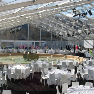 Tentes de réception de luxe transparentes de grande taille, tentes de <span class=keywords><strong>mariage</strong></span>, bâtiments préfabriqués transparents, cadre en alliage d'aluminium, ignifuge, tout - Product Image 5