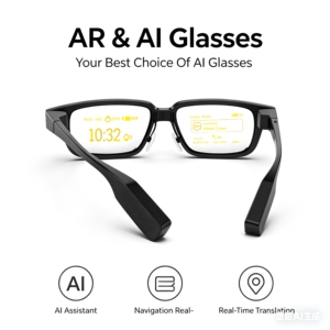 Occhiali AR Intelligenti con Navigazione AI, Display Binoculare, GPS, Traduzione in Tempo Reale, Video 1080P, Impermeabili IPX5 - Product Image 1