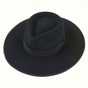 Sombrero Fedora Unisex 100% Lana al por Mayor con Ala Ancha para Uso Casual y de Negocios al Aire Libre - Product Image 4
