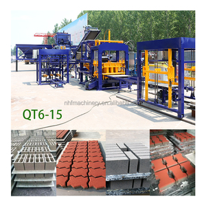 Trung Quốc máy móc QT6-15 dễ dàng hoạt động thủy lực lồng vào nhau gạch bê tông xi măng Khối Máy làm giá trong Tanzania - Product Image 1