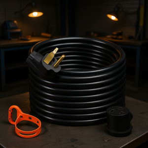 Cable de extensión para soldador de 50 pies, 40 amperios, calibre 8, conector NEMA 6-50 para MIG, TIG y plasma - Product Image 2