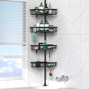 Estante de Almacenamiento para Baño, Organizador de Ducha de Metal Ajustable de 4 Niveles para Bañera, Champú - Product Image 1