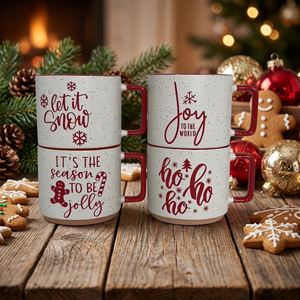 Mug en porcelaine sur le thème de Noël, nouveau design 2026, personnalisable, mug à café de Noël, emballage cadeau, compatible micro-ondes et lave-vaisselle - Product Image 1