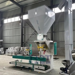 Vitesse rapide 25kg 50kg Compost pesant le gravier Bentonite terre <span class=keywords><strong>rare</strong></span> Double <span class=keywords><strong>Station</strong></span> sol alimentation granulés sac remplissage Machine d'emballage - Product Image 2