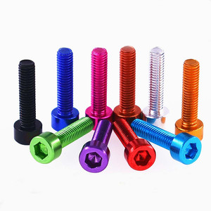 7075 6063 6061 Aluminium Socket Dop Kop Schroef M4 M5 M6 6Mm 10Mm 18Mm 30Mm Inbussouten Alu Anodiseren Kleuren Din912 - Product Image 3