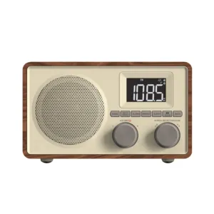 retro wireless bluetooth speaker alarm home Radio