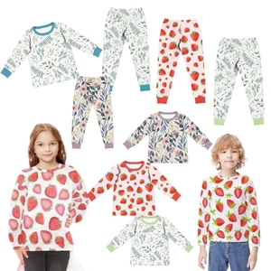 2025 <span class=keywords><strong>pigiama</strong></span> per bambini personalizzato <span class=keywords><strong>pigiama</strong></span> per bambine e bambine t-shirt e pantaloni 2 pezzi pij Set 100% <span class=keywords><strong>pigiama</strong></span> per bambini e bambine in cotone biologico - Product Image 1