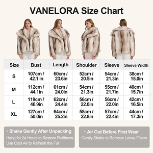 เสื้อโค้ทขนสัตว์เทียมสั้นสำหรับผู้หญิงสำหรับฤดูหนาว, เสื้อแจ็คเก็ตฤดูหนาวขนสัตว์ลายทางพร้อมปกขนาดใหญ่, เสื้อแจ็คเก็ตลำลอง, ขายส่งแบบ OEM - Product Image 5