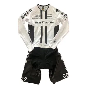 Oem Heren Fietsshirt Set Ademend En Snel Droog Top Met Lange Mouwen Met Gesublimeerde Shorts