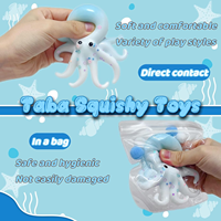 Poulpe Squishy Anti-Stress Sensoriel Éducatif en Mousse PU TPR Jouet Unisexe pour 14 Ans et Plus