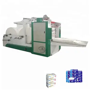 Machine à fabrication automatique de mouchoirs faciaux, pochette à faible consommation, fabrication de papier avec pliage, ligne de Production de papier mouchoir