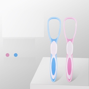 Bán Buôn Giá Thấp 2-Gói Lưỡi <span class=keywords><strong>Scraper</strong></span> Cleaner Nhựa Lưỡi Cạo Chăm Sóc Bằng Miệng Mềm Cao Su Xử Lý Lưỡi <span class=keywords><strong>Scraper</strong></span> - Product Image 2