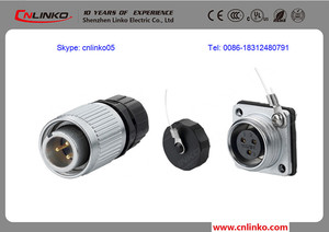 3 9 pin kết nối Nam Nữ Bảng điều khiển gắn kết cnlinko IP68 YW-16 3 9 pin công nghiệp cắm điện để ổ cắm kết nối kim loại - Product Image 6