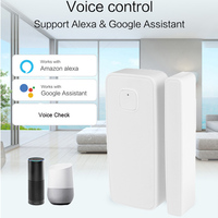 Sistema de Seguridad Inteligente para el Hogar, Sensor Inalámbrico para Puertas y Ventanas, Sensor de Puerta WiFi Tuya, Funciona con Control por Voz Alexa