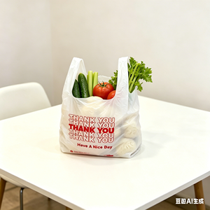 Puncture Resistant HDPE Vest Bags Tear Proof T-Shirt Carry Bags Hand Length Handle for Seafood Meat Hardware Heavy Commodity - Product Image 1