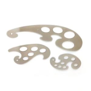 Juego de <span class=keywords><strong>Reglas</strong></span> Francesas de Plástico PVC para Estudiantes y Oficina, Plantillas de Dibujo, Regla Nube Grande - Product Image 2