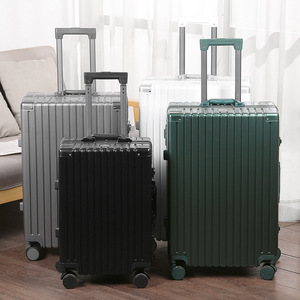 Aluminum Frame <b>Trolley</b> Case 24 Inch With Universal Wheels Durable Travel Luggage For Leisure Travel - Product Image 5