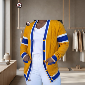 Cardigans en acrylique pour femmes avec broderie Sigma Gamma Rho Soror |   Pull cardigan brodé personnalisé pour femmes de la sororité SGRho - Product Image 2